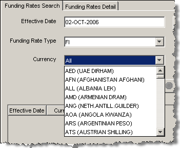 Funding Rates Selection 