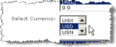 Select currency